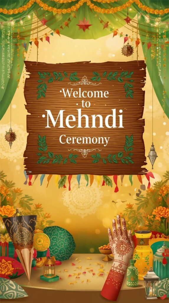 🎶 Mehendi Ceremony – Art, Music & Memories. Mehndi 573x1024